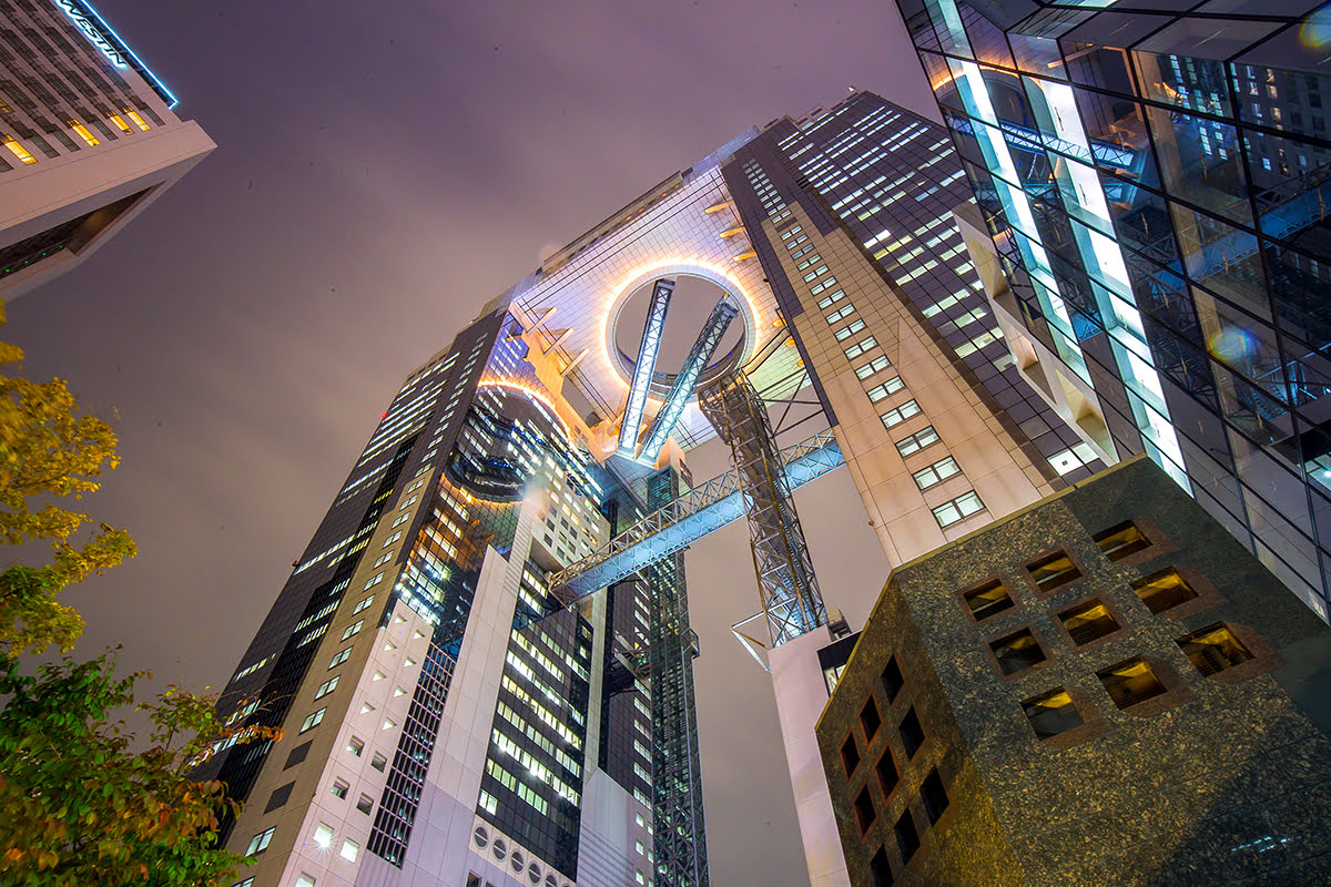 Osaka to Umeda Sky Building